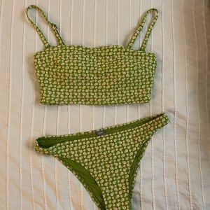 Green Floral Aerie Bikini Set